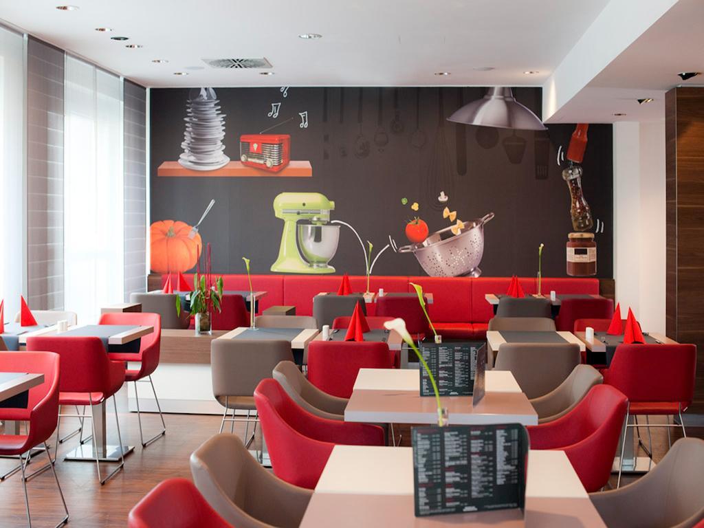 מלון ליינפלדן-אכטרדינגן Ibis Stuttgart Airport Messe מסעדה תמונה